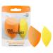 Real Techniques Miracle Complexion Sponge + Concealer Sponge Duo Makeup Blending Sponges For Foundation & Concealer Offers Light To Medium Coverage Natural Dewy Makeup Latex-Free Foam 2 Count 2 count (Pack of 1) Miracle Complexion Sponge and Concealer Spo