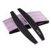 Nail file 20 pieces professional nail file 100/180 grit nail files for gel nails and natural nails reusable double-sided nail file for nail studios diy nail art at home black black-20 pieces