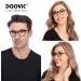 DOOViC Blue Light Blocking Reading Glasses - 4 Pack Fashion Round Computer Readers for Men & Women - Anti Eye Strain 2.25 Strength - Stylish & Comfortable - Buy Online on GoSupps.com
