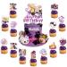 Plushies Cat Birthday Party Cake Topper 37Pcs Cartoon Cat-Themed Birthday Party Supplies Cartoon Theme Cupcake Decorations for Kids