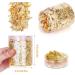 Gold Leaf Gilding Resin Flakes 3 Bottles Metallic Foil 15g - Craft Supplies for Painting, Crafts, Slime, and Resin Jewelry Making - Gold, Silver, Copper Colors - Buy Online on GoSupps.com