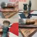 Customizable Wooden Shaving Set with 3 Blades Brush Soap Dish & Gift Box - Perfect Gift for Men - Buy Online on GoSupps.com