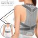 A&X Bravo Posture Corrector - Adjustable Lumbar Support for Men and Women, Back Brace for Improved Posture & Pain Relief - XXL Grey - Buy Online on GoSupps.com