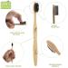 Zeek's Naturals Biodegradable Bamboo Charcoal Toothbrushes - Pack of 12 | Eco-Friendly & Numbered | Charcoal Infused Bristles - Buy Online on GoSupps.com