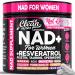 NAD+ Resveratrol Supplement for Women NAD Turmeric Vitamin C Acai Pomegranate Collagen Peptides Nicotinamide Riboside Fisetin Vitamin E Polygonum Multiflorum Berberine 90 Capsules by Clean Nutra