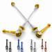 Impalapro Bike Ultralicht Titanium Bicycle Quick Spanner Set - Quick Tensioner Bicycle - Quick Tensioner Racing Bike - Bicycle Hinter axle - Support Axis Bicycle - Quick tensioner Safe (gold)