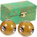 Gleavi 4-Piece Massage Globe Set - Hand & Foot Massage Balls for Relaxation & Exercise - Cloisonn Baoding Balls - Buy Online on GoSupps.com