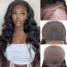 NewYou Body Wave Lace Front Wig 16 Inch 4x4 Lace Closure Pre Plucked Human Hair Wigs for Black Women 150% Density - Brazilian Virgin Human Hair Natural Color - Buy Online on GoSupps.com