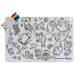 Silicone Coloring placemats | ZoLi x Brady Smith Collaboration colorMATTIES Sea Fun Silicone Coloring Placemats for Tots and Kids  Reusable placemats  colorable Kids placemat