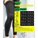 KEKING Full Leg Compression Sleeves 20-30mmHg Graduated Support | Unisex Thigh High Stockings for Running & Basketball | Reduce Varicose Veins & Swelling | 1 Pair (Black, Medium) - Buy Online on GoSupps.com