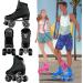 Crazy Skates Retro Roller Skates - Adjustable/Fixed Sizes | Classic Quad Skates for Women/Girls - Black US Mens 10 | US Ladies 11 | EU 43 - Buy Online on GoSupps.com