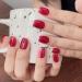 Handmade Press On Nails-Short Red Cat Eye with Removable and Reusable Design for Luxury and Elegant Nail enhancement (Color : L) - Buy Online on GoSupps.com