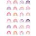24 edible PRE CUT Rainbow Rainbows kids childrens party decoration cupcake toppers on wafer rice paper - Buy Online on GoSupps.com