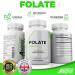 Folate 1000mcg (L-Methylfolate) 120 Capsules - 5-MTHF Active Folic Acid/Vitamin B9 - Buy Online on GoSupps.com