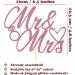 Sotpot 1 Pack Mr Mrs Cake Topper Pink Glitter Love Mr Mrs Cake Pick Wedding Party Decorations Bridal Shower Wedding Cupcake Decoration Party Supplies Pink - Wedding Cake Topper - Buy Online on GoSupps.com
