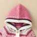 NorthEdge Baby Hooded Cardigan Sweater - Pink, 6-12 Months - Buy Online on GoSupps.com