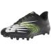New Balance Men's Rush V3 Low Lacrosse Shoe, Black/White, 12.5