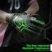 Sportout Goalkeeper Gloves - Finger Save Football Gloves for Men Women & Kids | 4mm Latex - Black-Green - Buy Online on GoSupps.com