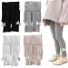 Silkglory Girls Leggings 2 PcsTights for Girls Baby Toddler Girls' Tights Newborn Kids Girls' Leggings 2-9 Years Black/Gray/White/Apricot 8-9 Years Grey/Apricot