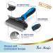 Fur Magic Double Sided Deshedding Comb for Dogs and Cats - Blue - Long and Medium Hair - Buy Online on GoSupps.com