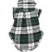 YAODHAOD Dog Plaid Shirt Pet Fashion Plaid Shirt Pet Dog Clothes Cat Plaid Clothes Shirt Soft and Comfortable (green S) - Buy Online on GoSupps.com