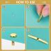 100PCS Brass Brads Round Fasteners for Crafts and Scrapbooking - Buy Online on GoSupps.com