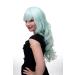 Buy WIG Me Up 285 T5507 - Women's Light Green Wig with Strong Curls & Smooth Pony | 65 cm Cosplay Hair - Buy Online on GoSupps.com