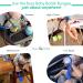 Busy Baby Bottle Bungee - Sippy Cup Strap | Keep Bottles & Cups Secure | Food-Grade Silicone | Dishwasher Safe - Pewter - Buy Online on GoSupps.com