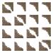 20pcs Bronze Metal Book Corner Guards Scrapbook Photo Album Diary Cover Corner Decorative