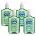 PURELL Advanced Hand Sanitizer Soothing Gel Metallic Design Series Fresh scent with Aloe and Vitamin E - 8 fl oz Pump Bottle (Pack of 4) - 9678-06-ECDECO Design Series - Metallic Foil