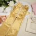 NQEUEPN Women Long Gloves Long Elbow Satin Gloves 21" Stretchy 1920s Opera Gloves Hand Care Moisturizing Gloves for Women Girls Evening Party Dance (Gold) - Buy Online on GoSupps.com