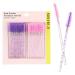 Forever 21 Brow Brushes - 50pc Glitter Handle Brow Brush Eyebrow Spoolie Set |Eyelash And Eyebrow Brush Value Pack