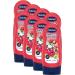 B bchen raspberry fun 2in1 shampoo & shower gel for children 8 x 230 ml-gentle hair wash and mild cleaning shower bath without silicones 8-pack