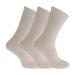 Universal Textiles Womens/Ladies Extra Wide Comfort Fit Diabetic Socks (3 Pairs) (US 6-10) (White)