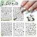 EBANKU 5 Sheets Panda Nail Art Stickers, 3D Cute Pandas with Bamboos Flowers Nail Art Stickers Decals for Nail Design Manicure DIY Decor Kids Scrapbook Crafts 3.1x3.9 Inch (Pack of 5)