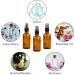 Pecewos 60ml Glass Spray Bottle Set - 6PCs for Essential Oils Cosmetics Cleaning Aromatherapy & Hair - Small Atomizer Bottles - Buy Online on GoSupps.com