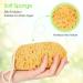 Lot de 2 grandes ponges de bain exfoliantes douces pour le visage et le corps luffa en mousse pour homme et femme peau s che sensible nettoyage doux et profond - Buy Online on GoSupps.com
