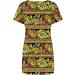 2022 Women's Casual Crewneck Tshirt Dress - Yellow Large, Tropical Print Boho Beach Sundress - Buy Online on GoSupps.com