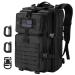 Hannibal Tactical MOLLE Assault Pack, Tactical Backpack Military Army Camping Rucksack, 3-Day Pack Black