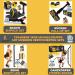 Road2goat Pilates Bar Fitness Stage with Resistance Straps & Bands - Women's Leg Training at Home - Gettic Muscle Coach & Training Manual - Buy Online on GoSupps.com