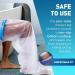 Leg Cast Cover for Leg Knee Foot Burn Wound - Waterproof & Reusable - Non-Slip Vinyl Guard for Shower - Fits 5'7'' Tall Individuals - Up to 38.58'' Height - Buy Online on GoSupps.com