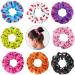 8 Pieces Gymnastics Hair Scrunchies Velvet Gymnastics Hair Elastics Gymnastics Hair Ties Gymnastics Hair Accessories for Gymnast Women Girls (Assorted Color)