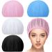 Chuarry 4 PCS Mesh Sleep Bonnet for Sleeping Women Sleep Cap White Pink Light Blue Black