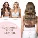Buy GOO GOO Wire Hair Extensions - 16 Inch 95g Walnut Brown Ash Blonde Balayage Invisible Seamless Fish Line | International Shipping - Buy Online on GoSupps.com