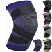 Adjustable Knee Support Brace 1 pack Compression Knee Sleeves for Men Women Use for Meniscus Tear Arthritis Tendinitis Ligament Injury Weight Lifting Anti Slip Knee Brace (Dark Blue X-Large) Dark Blue X-Large