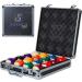 Imperium Style Pool Balls Billiard Set - Regulation Size - 17 Pc Professional Set with Cue Ball and Case - Multi Colored - 2.25 57.15mm Size - Buy Online on GoSupps.com