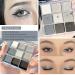 Black Silver Grey Smokey Eye Shadow Palette - 9 Color High Pigment Waterproof Makeup Palette (05 Smokey) - Buy Online on GoSupps.com
