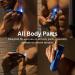 Manscape Blue Groin & Body Hair Trimmer - The Landscaper Electric Ball Trimmer Waterproof Replaceable Ceramic Blade 90 Min Shaving for Men - Buy Online on GoSupps.com