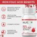 INLIFE Chelated Iron Folic Acid Supplement with Vitamin C E B12 Zinc & Selenium - 60 Tablets - Buy Online on GoSupps.com