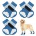 Kuoser dog socks 3 pairs of dog socks anti-slip dog socks paw protection dog shoes Paw protection Suitable for use on hardwood floors in the interior blue L L (6-pack) blue